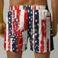 thumbnail image 5 of guisaled Mens Bathing Suits American Flag Swimming Trunks for Men Quick Dry Elastic Waisted Swim Shorts Lightweight Vacation Holiday Board Shorts, 5 of 6