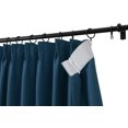 thumbnail image 4 of TWOPAGES Pinch Pleated Curtain Blackout Light Blocking Drape for Bedroom, 1 Panel, 52"x108", Navy, 4 of 6