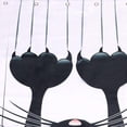 thumbnail image 3 of Cortina de ducha DIY, divertido patrón de gato, con ganchos (gato negro, 180x180), 3 of 5