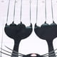 thumbnail image 3 of Cortina de ducha de bricolaje, patrón de gato divertido, con ganchos (gato negro ER, 3 of 5