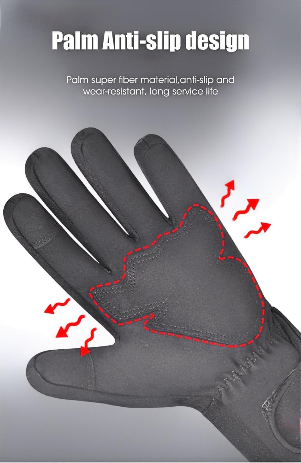 SNOW DEER Heated Gloves for Men Women, Touchscreen, Waterproof, Outdoor & Indoor Hand Warmers for Climbing,Motorcycling,Skiing