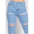 thumbnail image 4 of Rolled Hem Ripped Denim Jeans, 4 of 5