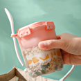thumbnail image 2 of CNKOO Overnight Oats Container with Lids - Plastic Containers with Lids - Oatmeal Container to go | Portable Cereal and Milk Container on the go | Airtight Snap Lock Storage Jars, 2 of 6