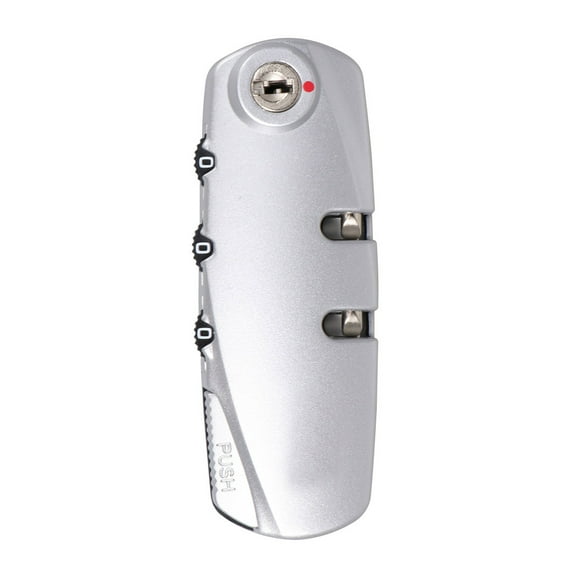 COSMOBETTY Luggage Combination Locks 1Set Silver Abs Material 3 Resettable Password Lock Tsa Approved