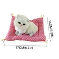 thumbnail image 3 of Elainilye Simulation Cat Plush Toy, Cute Sleeping Cat Stuffed Animal with Sound Cushion Cat Room Car Decoration Birthday for Kids Toddlers Baby - H, 3 of 6