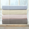 thumbnail image 2 of Market & Place Chalet Solid Cotton Flannel Sheet Set, King, Light Blue, 4-Piece, 2 of 6
