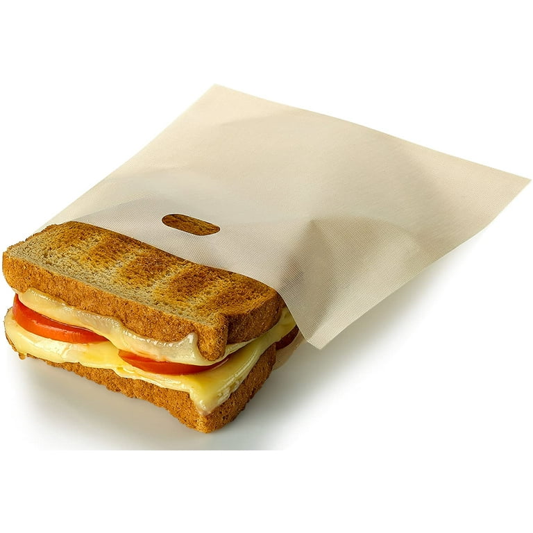 20pcs Non-Stick Toaster Bags for Grilled Cheese Sandwiches Nuggets Heat  Resistant , Gluten Free ,Reusable Baked Toast Bread Bags - AliExpress