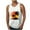 White, variant on Mens Tropical Palm Tree Print Summer Sleeveless Fitness Vest Big and Tall Regular Fit Bodybuilding Stringers Workout Tank Tops Green L