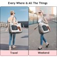 thumbnail image 5 of Blue Boho Abstract and Plant Pattern Travel Tote Bags for Women Carry On,Large Weekender Bags for Women Travel,Multi Functional Duffle Bag for Work,Shopping,Sports, 5 of 5