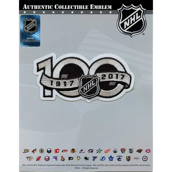 National Hockey League NHL 100th Centennial Season 1917 - 2017 Jersey Patch