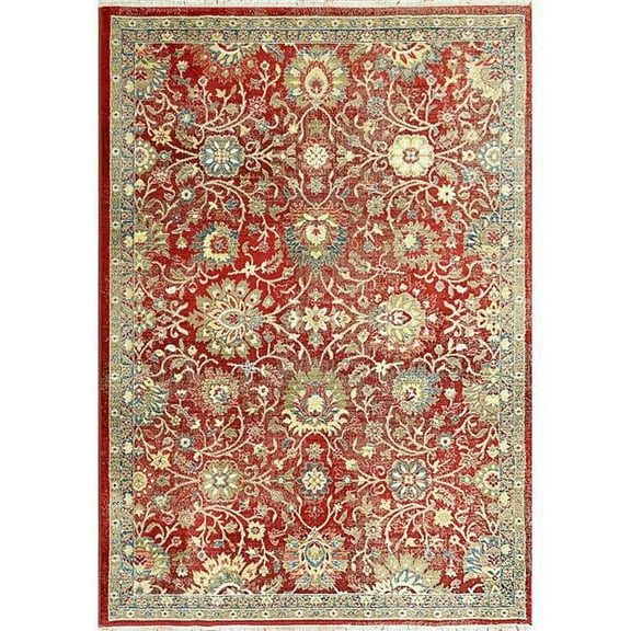 Dynamic Rugs JN696883300 5 ft. 3 in. x 7 ft. 7 in. Juno 6883 Rectangle Transitional Area Rug - 300 Red