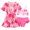 Hot Pink, variant on Coerni Girls Swimsuit Sets 3piece Floral Soft Cover Up and Tankini Bathing Suits Swim Ruffle Shorts Teen Cute Swimwear Sun