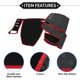 thumbnail image 4 of Cubierta de tablero Unique Bargains para Lexus UX 2018-2020, alfombrilla de tablero interior de poliéster negro y rojo antideslizante, 4 of 7