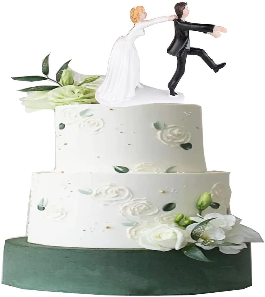 Funny Resin Reluctant and Run Away Groom Bridal Show Stand Cake Topper Figurines for African American Couple Wedding Valentines Day Engagement Anniversary Party Decoration Synthetic Resin Bride and Groom Wedding Cake Topper Funny Resin Reluctant and Run Away Groom Bridal Show Stand Cake Topper Figurines for African American Couple Wedding Valentines Day Engagement Anniversary Party Decoration Synthetic Resin Bride and Groom Wedding Cake Topper
