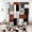 Brown, variant on All Smiles 4-Piece Bathroom Sets Shower Curtain Set with Non-Slip Rug and Toilet Lid Cover,Pink