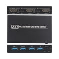 thumbnail image 4 of Conmutador KVM AIMOS AM-KVM 201CL 2-en-1 HDMI / USB KVM Switch Soporte HD 2K * 4K 2 Hosts Comparten 1 Conjunto de Monitor / Teclado y Mouse AIMOS Conmutador KVM, 4 of 5