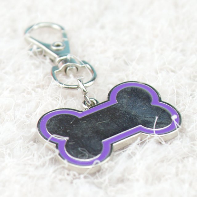 XM Culture Dogs Nameplate Lightweight Antilost Bone Shape Pets ID Name Tag for Dogs