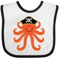 thumbnail image 3 of Inktastic Pirate Octopus Kids Funny Boys or Girls Baby Bib, 3 of 4