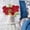 Red, variant on Artificial Flowers,Artificial Silk Rose With Vase Flowers Wedding Flowers Bouquets Arrangement Home Centerpiece Table Decoration