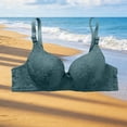 thumbnail image 6 of Hrsba Underwire Bra,Solid Color Lace Push Up Soft Breathable Fabric Gentle Support Regular Wear Intimates for Women, 6 of 6
