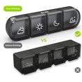 thumbnail image 3 of 28 Compartments Weekly Pill Organizer 4 Times/Day Portable Travel Pill Box Large Pill Container with Light Pill Case for Vitamins, Medications, Supplements and Fish Oil, 3 of 11