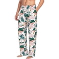 thumbnail image 6 of Salouo Hawaii Palms Print Pajama Pants for Men, Lounge Pants Elastic Waistband Casual Men's sleepwear Loungewear Sleep Pajama Pant -Large, 6 of 7