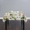 thumbnail image 2 of Fall Fower Floral Square/Round Tablecloths 52x52,Elegant Green White Autumn Butterfly Table Cloth Table Cover Indoor/Outdoor Tabletop Decor for Wedding Holiday Party Dinner Baby Shower, 2 of 7
