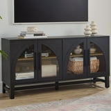 Better Homes & Gardens Juliet Arch TV Stand for TVs up to 65", Black Wood Finish - Walmart.com