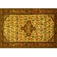 thumbnail image 1 of Ahgly Company Machine Washable Indoor Rectangle Persian Yellow Traditional Area Rugs, 6' x 9', 1 of 4