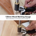 thumbnail image 3 of Abody 120mm Wood Marking Gauge Sliding Straight/Curved Edge Scriber Guide Carpenter Scribe Tool for Woodworking, 3 of 7