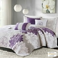 thumbnail image 4 of Gracie Mills Glenda 6-Piece Reversible Cotton Quilt Set Floral Aqua GRACE-3146, 4 of 4