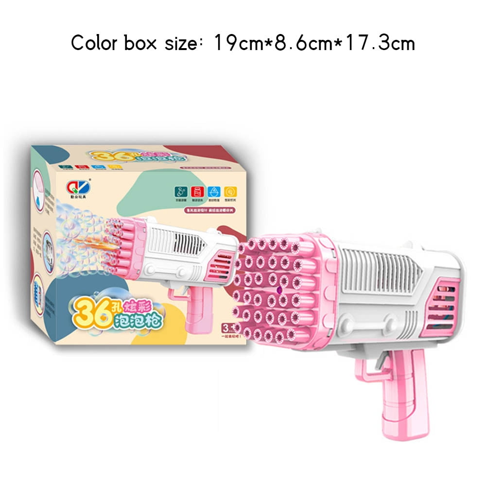 Electric Bubble Makers Bubble Blowing Products Cartoon Rocket Launcher
