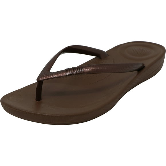 Fit Flop Women's Iqushion Ergonomic Flip Bronze Sandal - 6M
