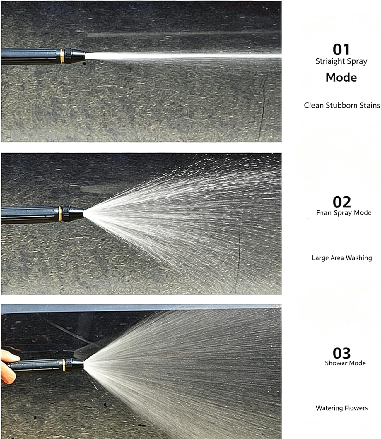 Home High Pressure Car Wash Water Gun, High-Pressure Home Car Wash Water Gun & Hose Set with Booster Nozzle and Hose,A Must-Have for Watering Plants and Lawn Car
