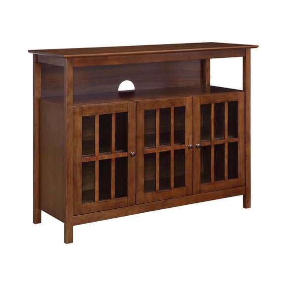 FurniFact Stylish TV Stand with Storage Cabinets and Shelf for TVs up to 55 Inches