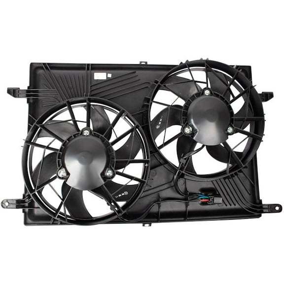 Radiator Fan Assembly - Compatible with 2009 - 2017 Chevy Traverse 2010 2011 2012 2013 2014 2015 2016