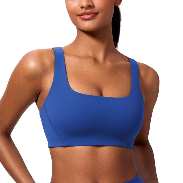 Sujetador deportivo CRZ YOGA Butterlift con cuello cuadrado de doble forro para mujer