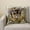 Multicolor, variant on 18 Inch Countryside Throw Pillow Cover, Square Decorative Cushion Shell, Simulated Embroidery, Alpaca Donkey Floral Art, Wisteria Cave Wildlife Print for Sofa Living Room Home Styling Multicolor,A