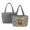 Sunflower Highland Cattle, variant on FOR U DESIGNS Sunflower Highland Cattle Print Tote Bag for Women, Quilted Two Tone Top Handbag with Pockets Double Sided Usable Shoulder Bag, Large Capacity Tote Handbag for Travel