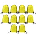 thumbnail image 5 of Drawstring Backpack Suitable for Gym, Travel Light Yellow, 5 of 5