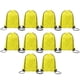 thumbnail image 5 of Drawstring Backpack Suitable for Gym, Travel Light Yellow, 5 of 5