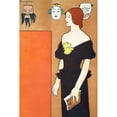 thumbnail image 2 of Penfield, Edward 13x18 Black Modern Framed Museum Art Print Titled - Woman in Black Dress, 2 of 4