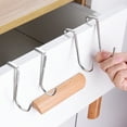 thumbnail image 5 of OOKWE Stainless Steel Hook Storage Rack Door Back Hat Towel Storage Coat Small Hanger, 5 of 14