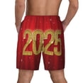 thumbnail image 2 of Lsque Mens Swim Trunks Happy New Year 2025 F Pattern - Bathing Suit Compression Liner - Beach Swim Shorts Swimwear - (S-3XL) - Stretch Quick Dry -Medium, 2 of 9