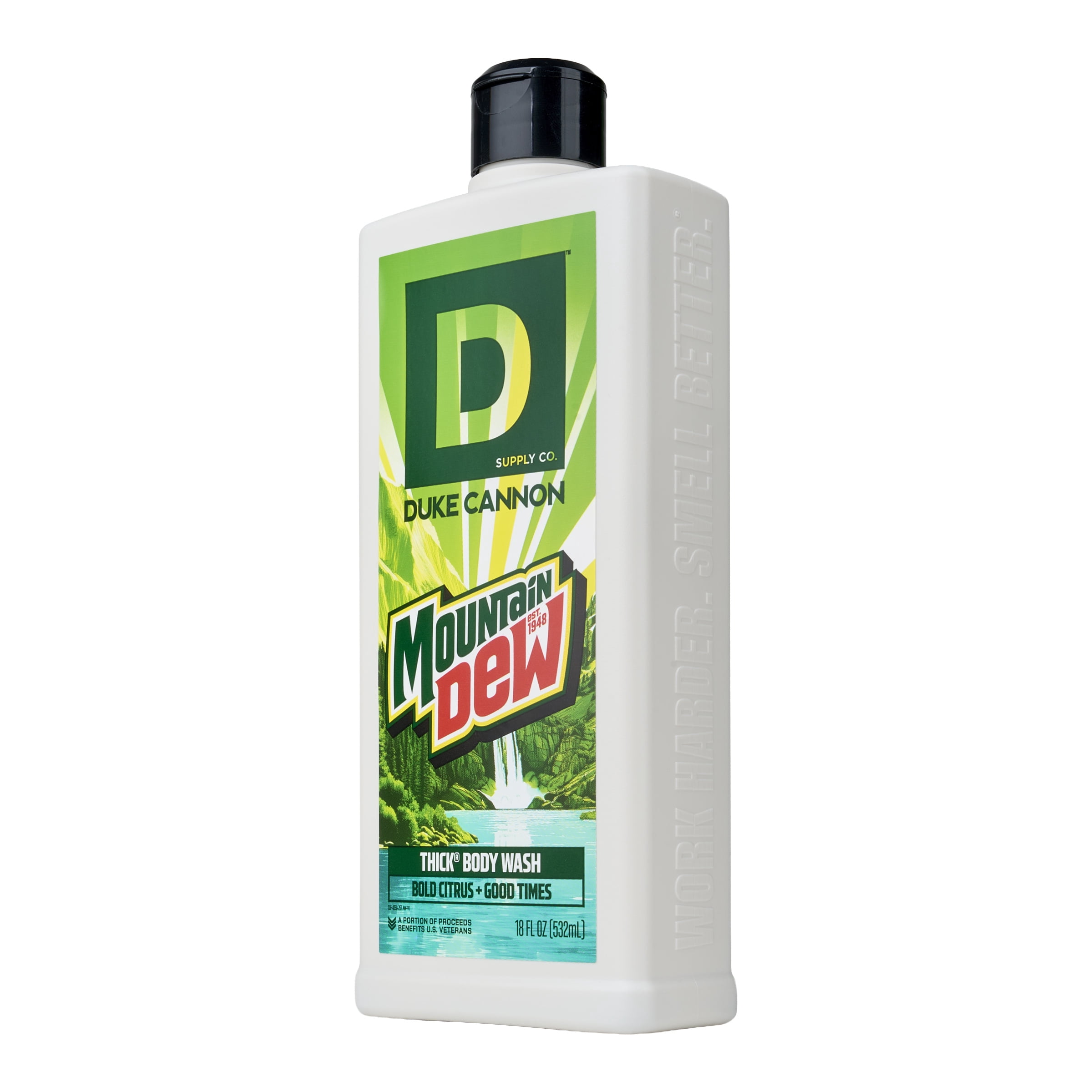 Duke Cannon THICK Body Wash for Men, Mountain Dew, 18 fl oz