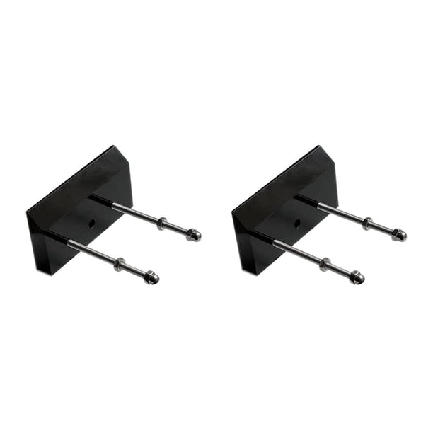 Soidarity Skateboard Wall Mount Hanging Longboard Display Holder Garage Rack Negro 2piezas