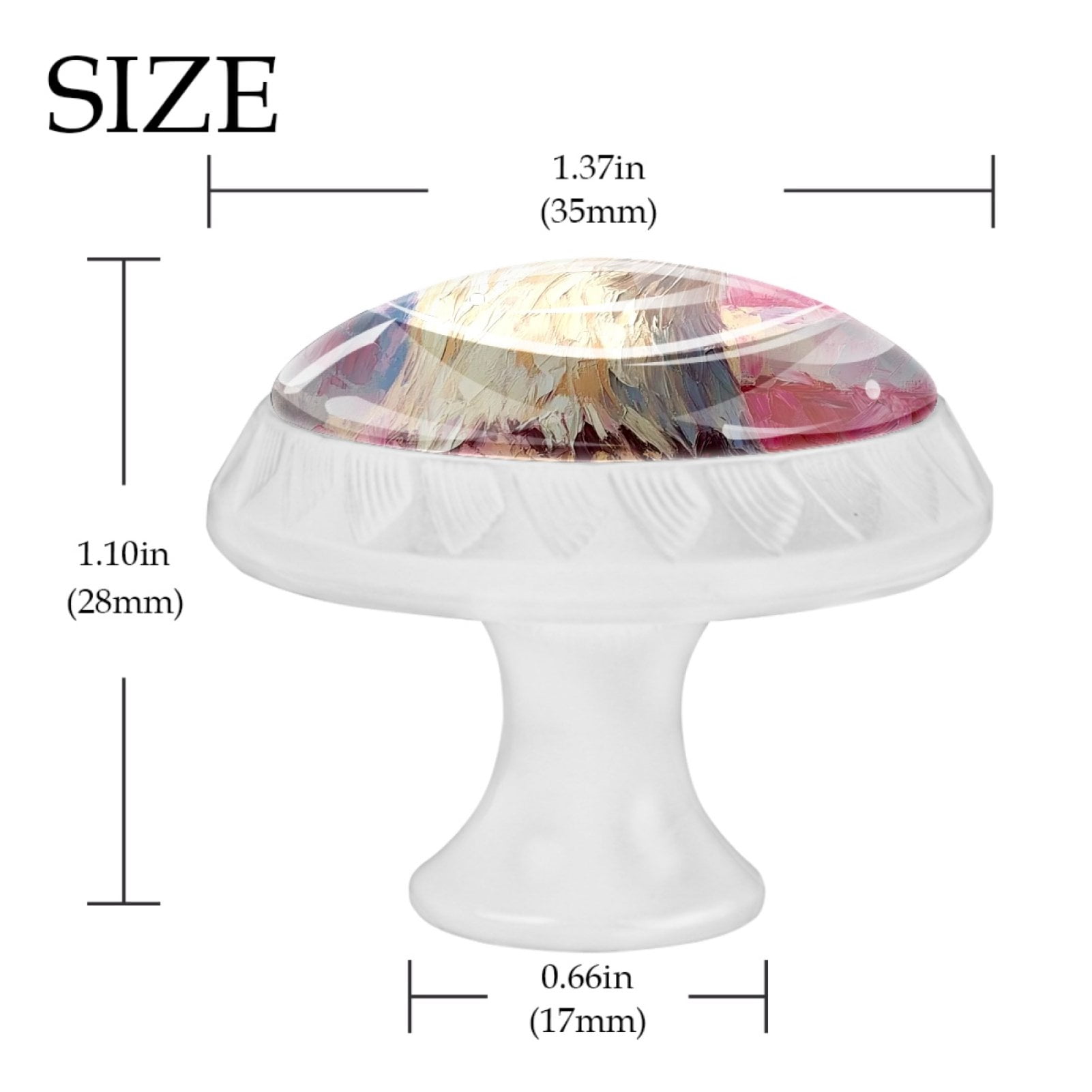 4 Pcs Eagle and American Flag Knobs for Kitchen Cabinet Cupboard Dresser Bookcase Drawer Pulls Handles Round Home Decor