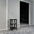 thumbnail image 2 of Wildridge Classic 3-Shelf Side Table, Black - Outdoor Weather Resistant Recycled Plastic Furniture for Patio, 2 of 4