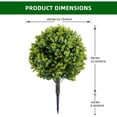 thumbnail image 4 of Home Decor Artificial Topiary Ball Tree with Spike, Fake Eucalyptus Topiary, Fake Cedar Topiary, UV Resistant Artificial Greenery for Indoor Outdoor– Garden, Patio, Office Decoration, 4 of 9
