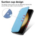 thumbnail image 4 of for Samsung Galaxy S23 Plus Phone Case, Detachable Magnetic Wallet, Card Slot Pocket Zipper Retro PU Leather Flip Folio Case Compatible with Kickstand Magsafe for Samsung Galaxy S23 Plus, Blue, 4 of 9